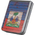 Haiti Flag Dark Wood Galaxy Z Flip6 Skin